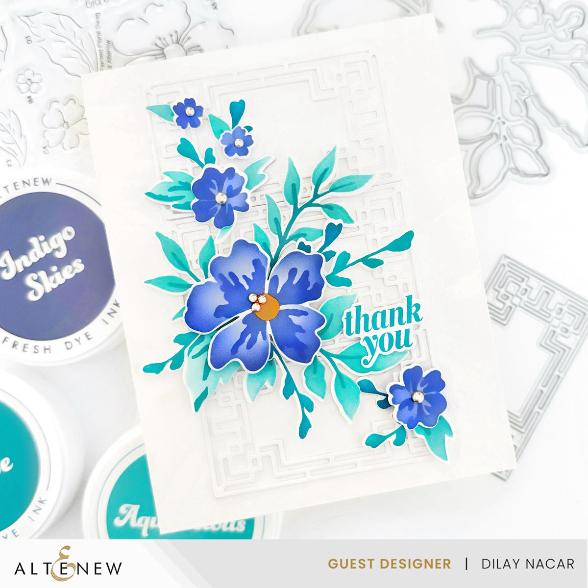 Altenew Dynamic Duo: Painted Floral Swag & Add-on Die Bundle