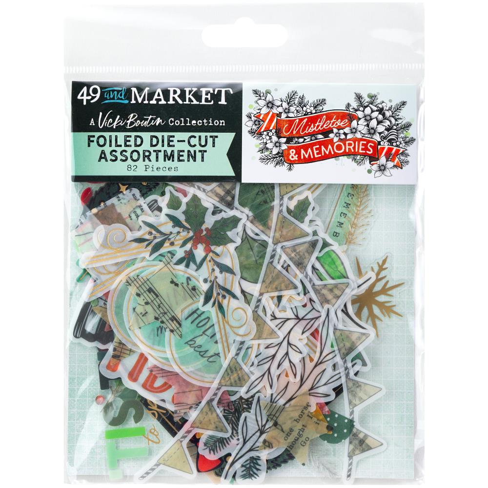 49 & Market Mistletoe and Memories Foiled Die-Cut Assortment