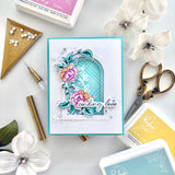 Pinkfresh Studio Best Wishes Stamp, Die, Stencil & Hot Foil Bundle