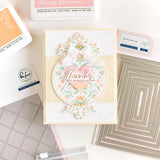 Pinkfresh Studio Nested Rectangles Diagonal Stitch Die