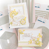 Pinkfresh Studio Nested Rectangles Diagonal Stitch Die