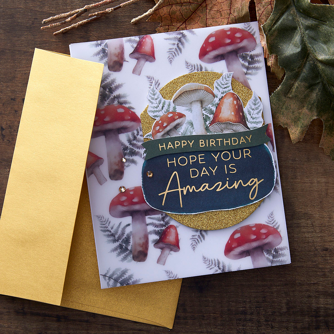 Spellbinders Woodland Tales Gold-Flecked Gems - Woodland Tales Collection