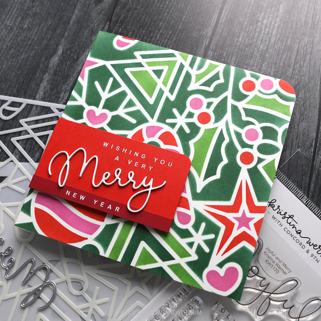 Concord & 9th Holiday Icons Stencil Pack (6 qty; 6 x 9)