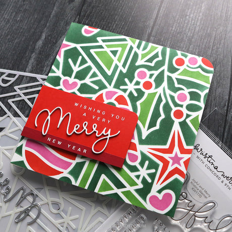 Concord & 9th Holiday Icons Stencil Pack (6 qty; 6 x 9)