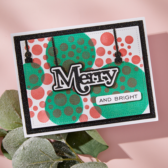 Spellbinders Lots of Circles Stencils from the All About Christmas Collection by Lisa Horton