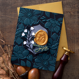 Spellbinders Gingko Leaves 3D Wax Seal Stamp - Woodland Tales Collection