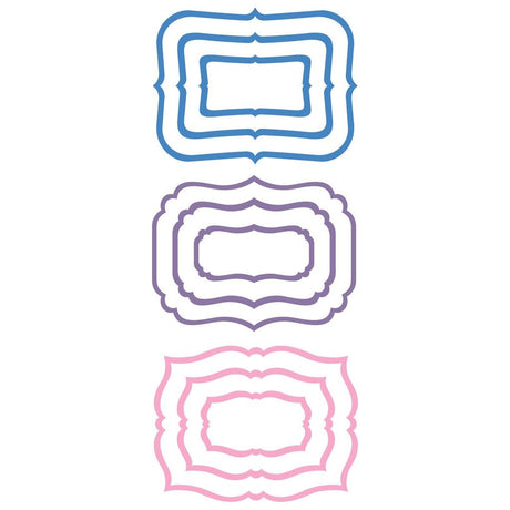 Pinkfresh Studio Fancy Label Frames Die Set