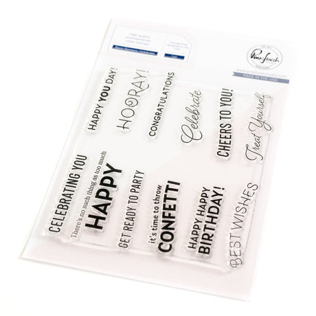 Pinkfresh Studio Basic Banners: Celebrate Stamp and Die Bundle