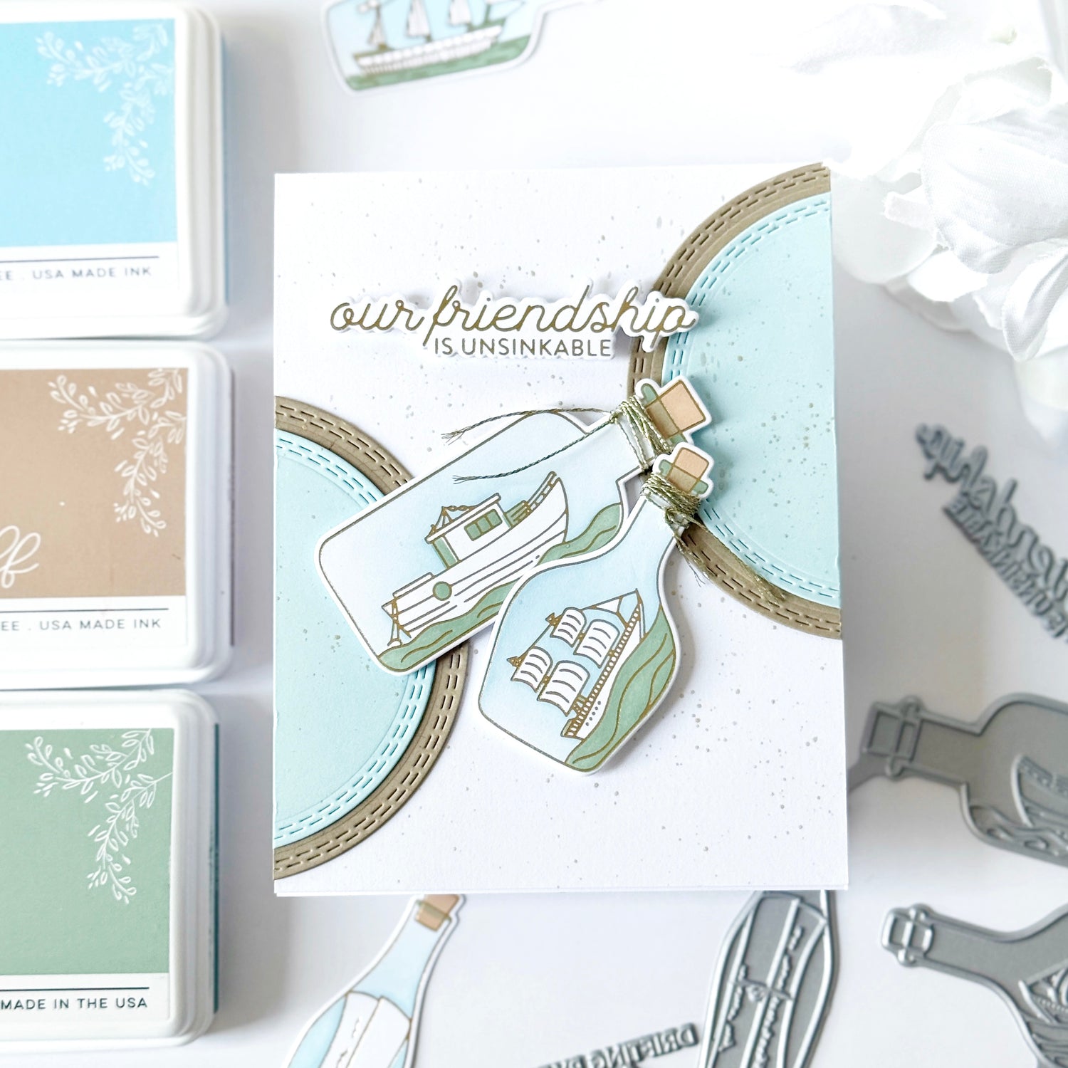 Pinkfresh Studio Message in a Bottle stamp