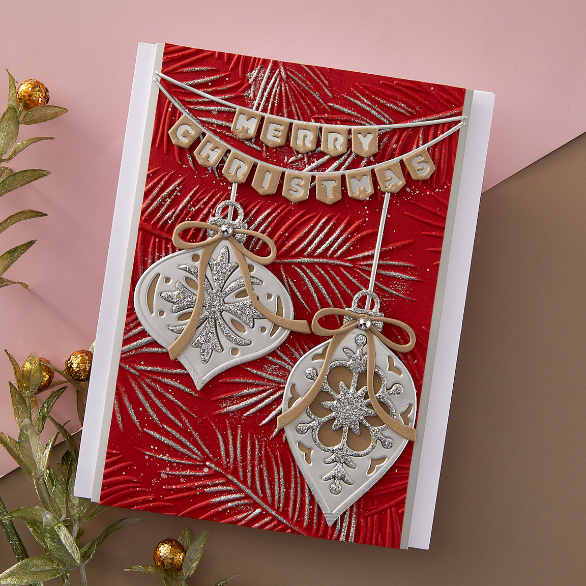 Spellbinders Vintage Layered Ornaments Etched Dies - Timeless Trees Collection by Simon Hurley