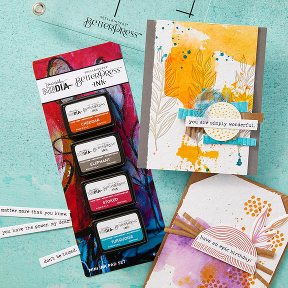 Spellbinders Cheddar BetterPress Reinker by Dina Wakley