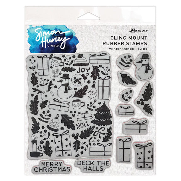 Ranger - Simon Hurley create. Winter Things Cling Mount Rubber Stamp