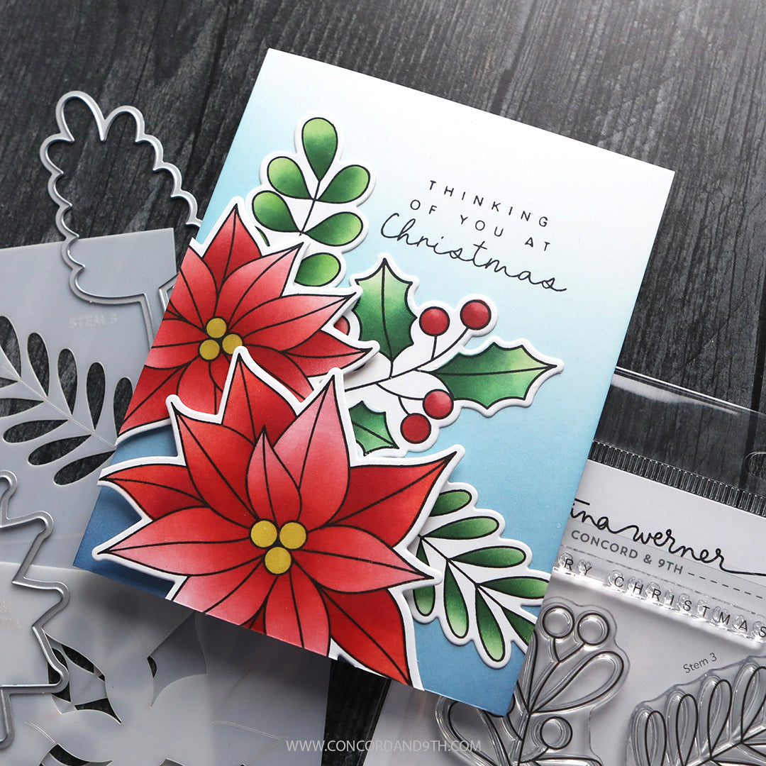 Concord & 9th Winter Greenery Stamp Set (6 x 8)