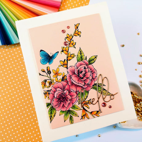 Spellbinders Butterfly Bouquet Press Plate - BetterPress Collection