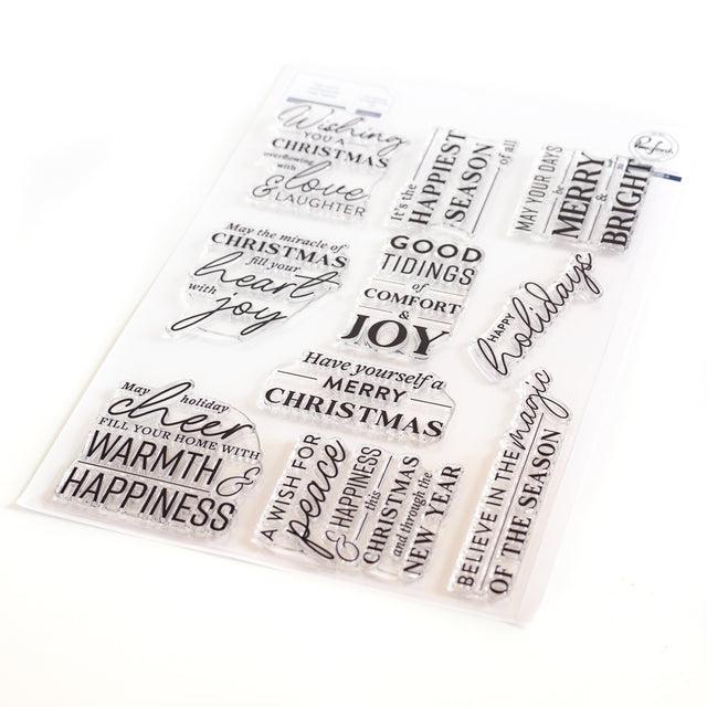 Pinkfresh Studio Holiday Large Sentiments Stamp