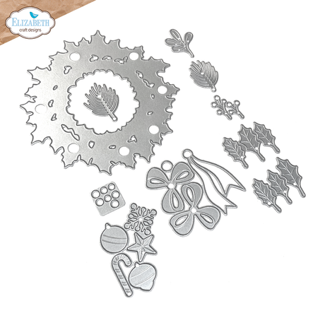 Elizabeth Craft Designs Holiday Wreath