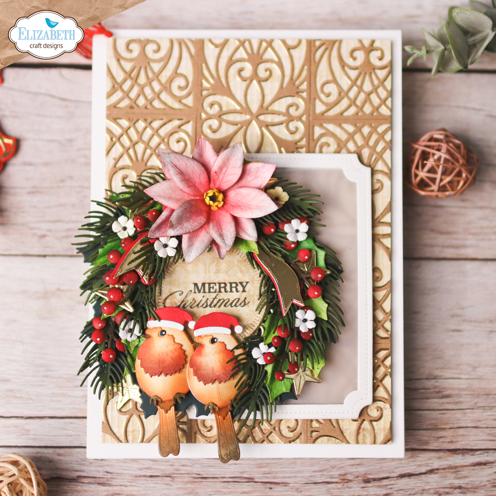 Elizabeth Craft Designs Holiday Wreath