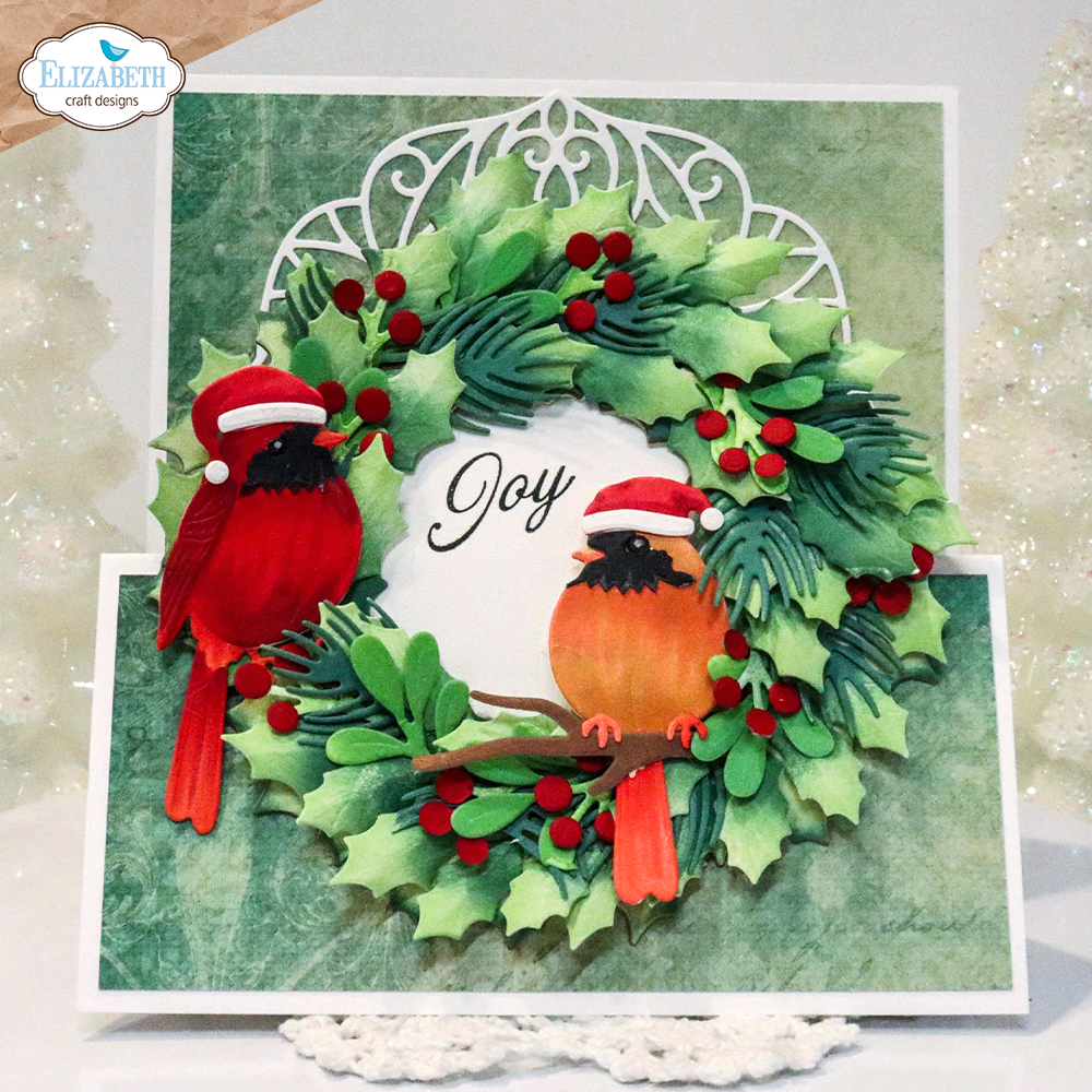Elizabeth Craft Designs Festive Robin