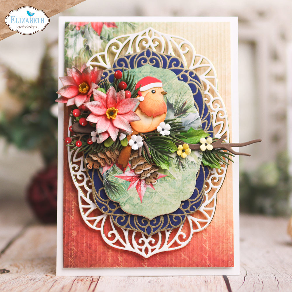 Elizabeth Craft Designs Festive Ornate Frame