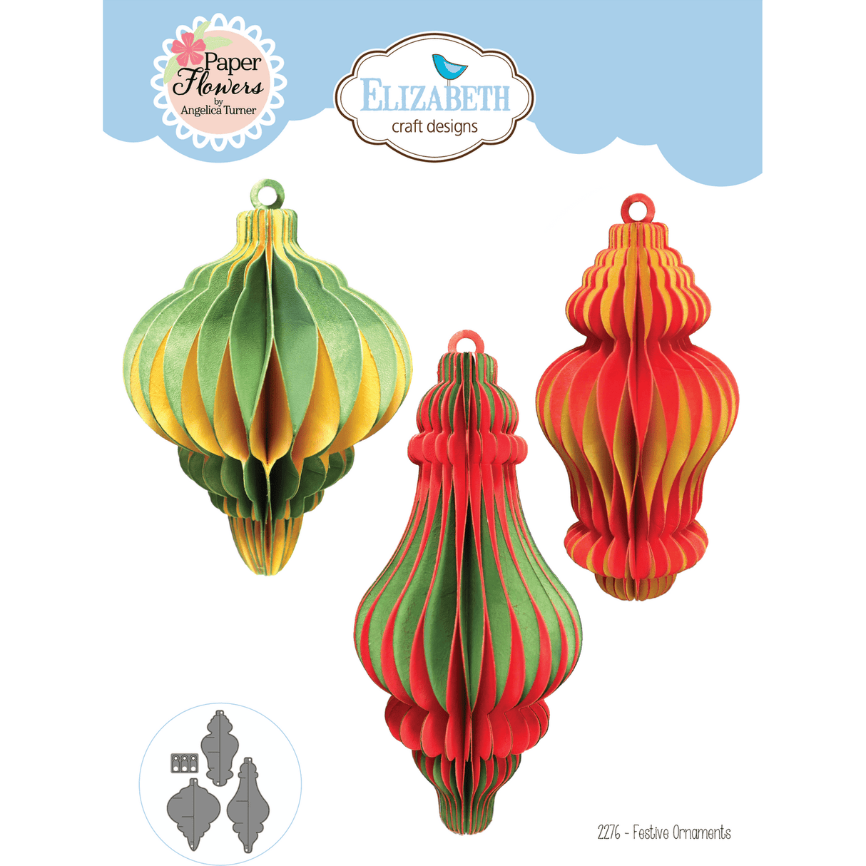 Elizabeth Craft Designs Festive Ornaments