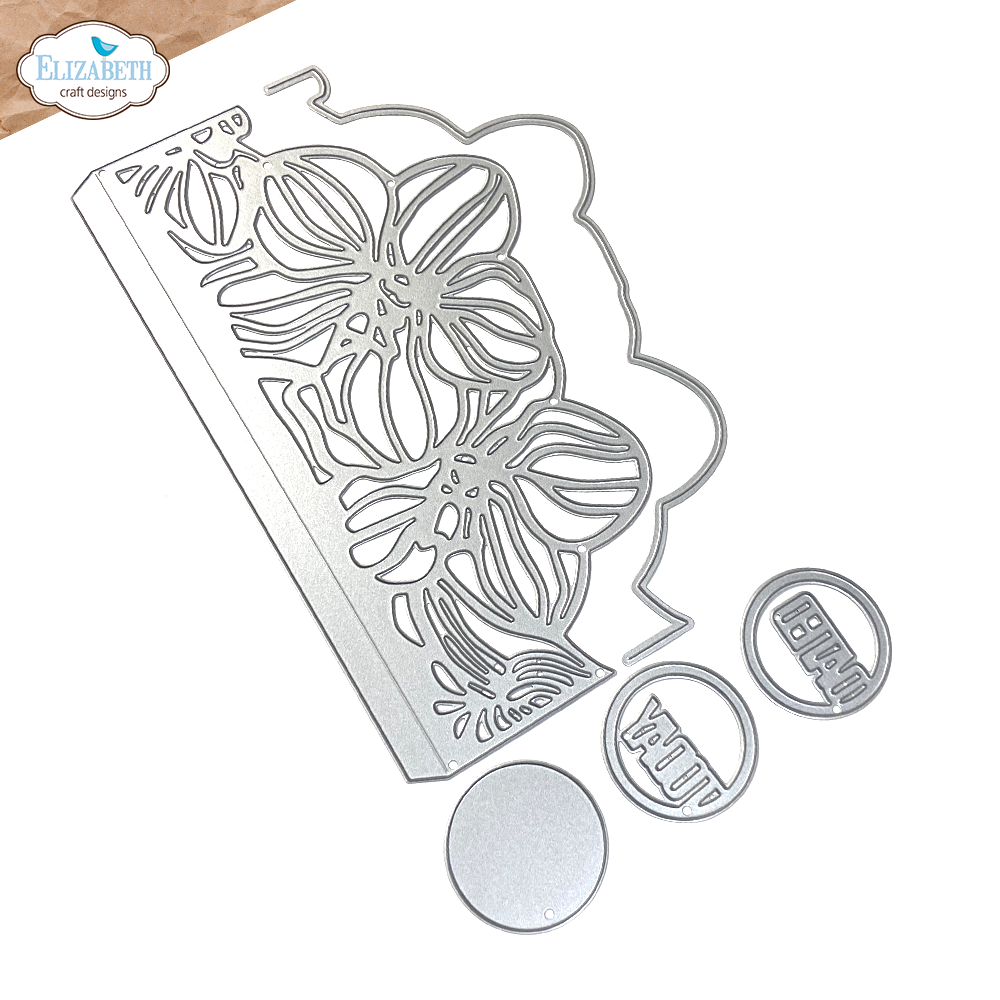 Elizabeth Craft Designs Borderpage with flowers