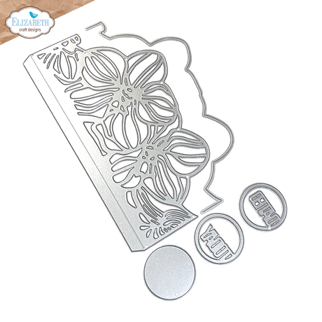 Elizabeth Craft Designs Borderpage with flowers