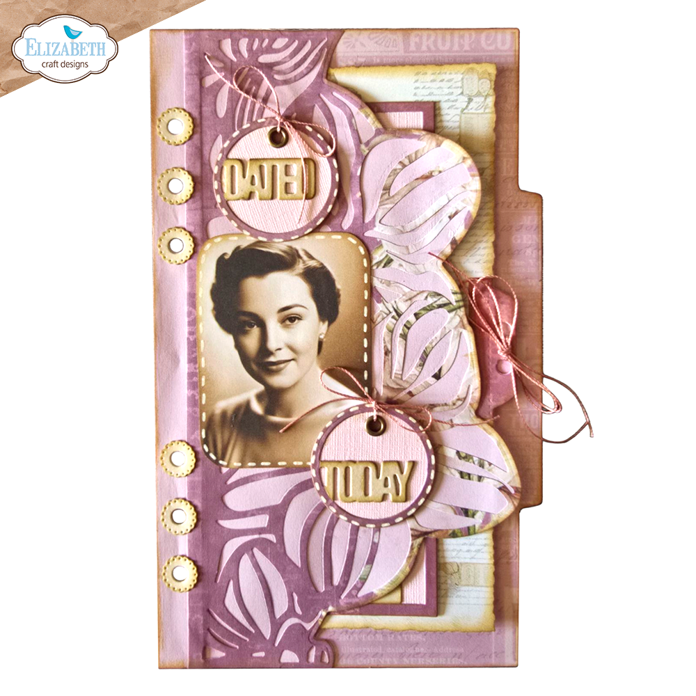 Elizabeth Craft Designs Borderpage with flowers