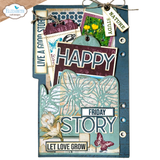 Elizabeth Craft Designs Pocket with flowers