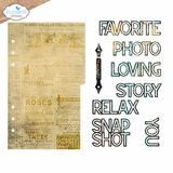 Elizabeth Craft Designs Page with large tab 1