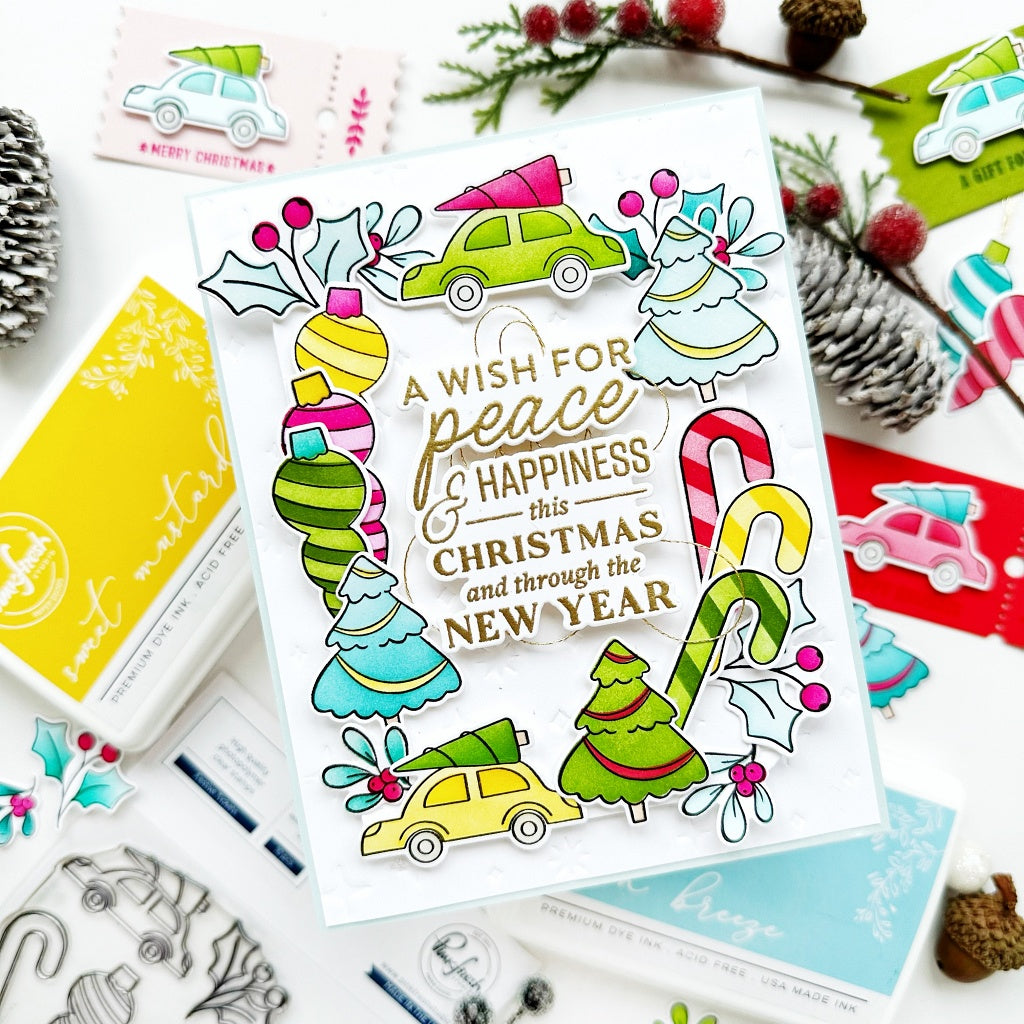 Pinkfresh Studio Holiday Large Sentiments Stamp