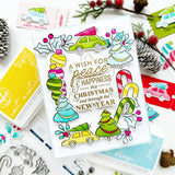 Pinkfresh Studio Holiday Large Sentiments Stamp