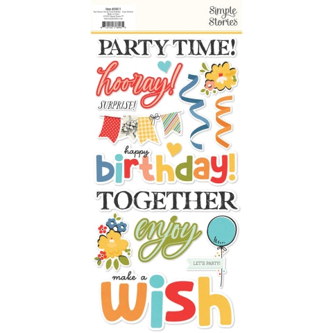 *COMING SOON* Simple Stories Say Cheese Classic Pooh Birthday Foam Stickers