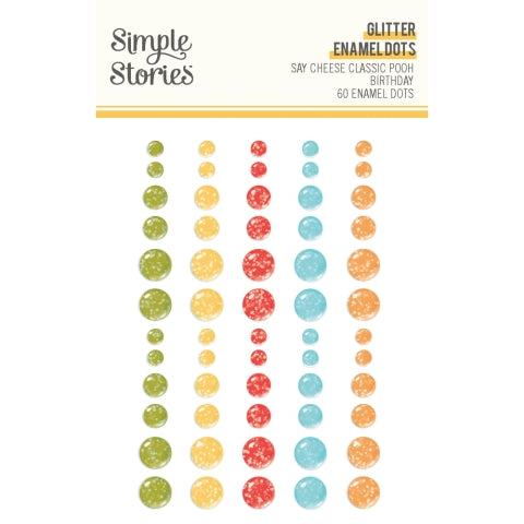 *COMING SOON* Simple Stories Say Cheese Classic Pooh Birthday Glitter Enamel Dots