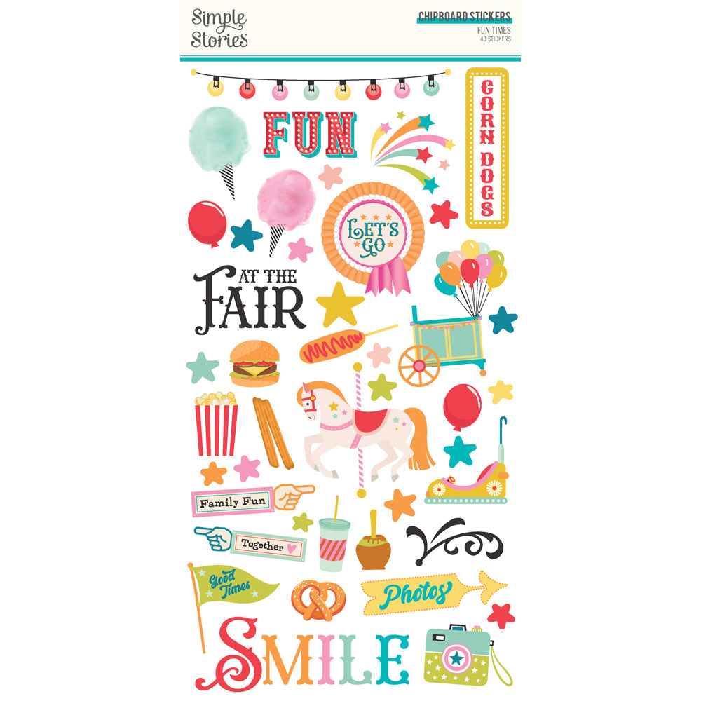 *COMING SOON* Simple Stories Fun Times 6x12 Chipboard