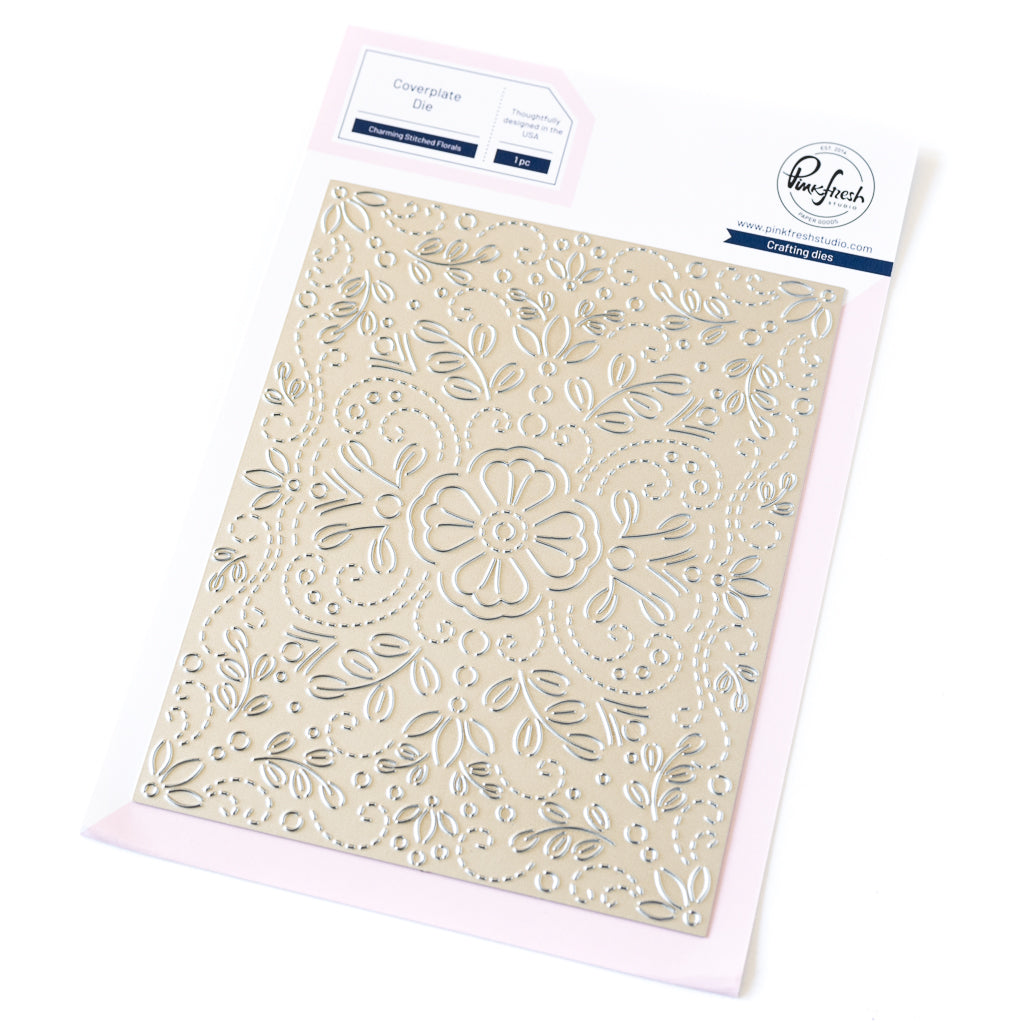 Pinkfresh Studio Charming Stitched Florals Coverplate Die