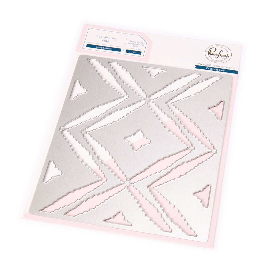 Pinkfresh Studio Leafy Lattice Die & Press Plate Bundle