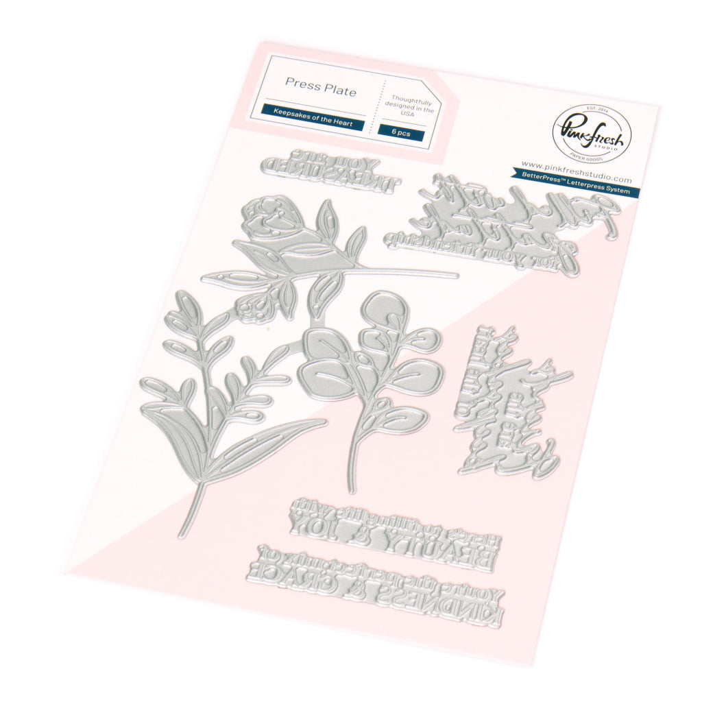 Pinkfresh Studio Keepsakes of the Heart Press Plate