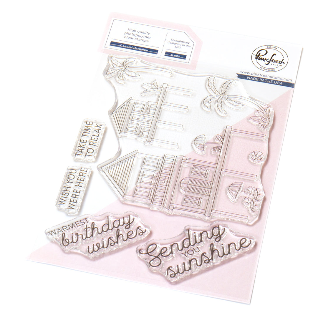 Pinkfresh Studio Coastal Paradise stamp