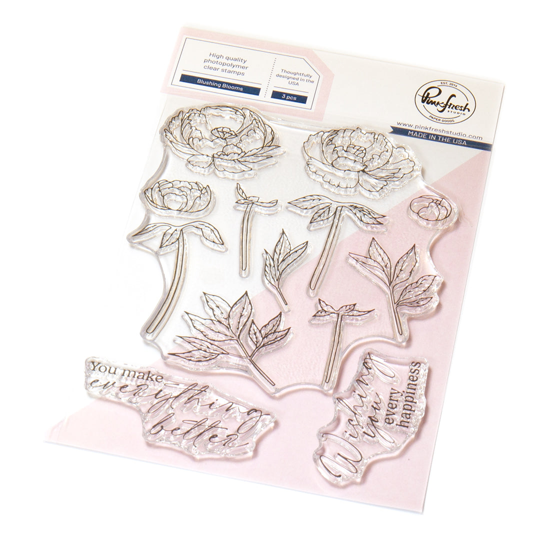 Pinkfresh Studio Blushing Blooms stamp