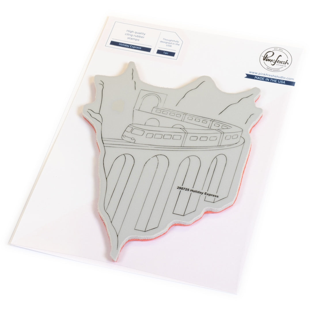 Pinkfresh Studio Holiday Express cling stamp