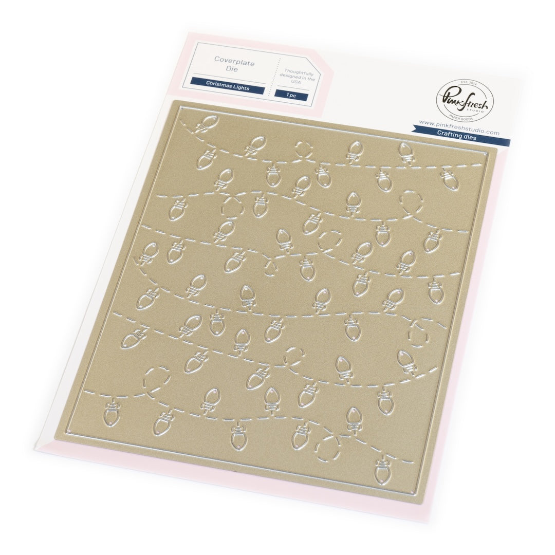 Pinkfresh Studio Christmas Lights coverplate die