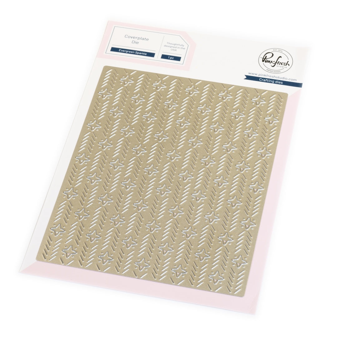 Pinkfresh Studio Evergreen Sparkle coverplate die