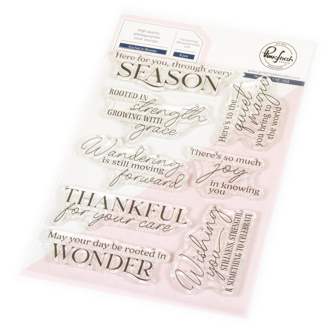 Pinkfresh Studio Rooted in Wonder stamp