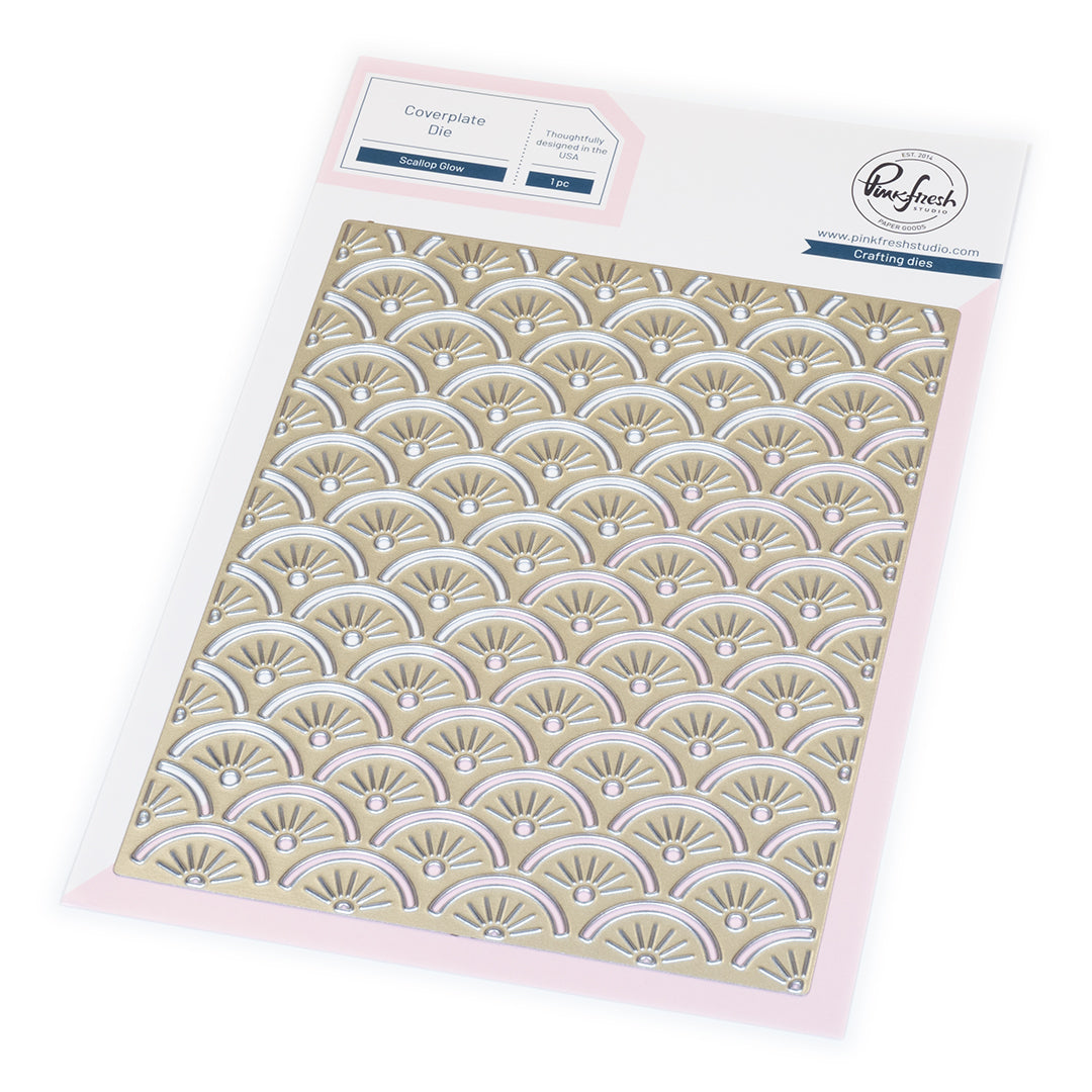 Pinkfresh Studio Scallop Glow coverplate die