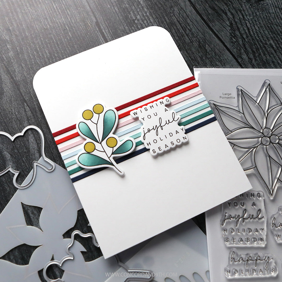 Concord & 9th Winter Greenery Stencil Pack (3 qty; 6 x 6)