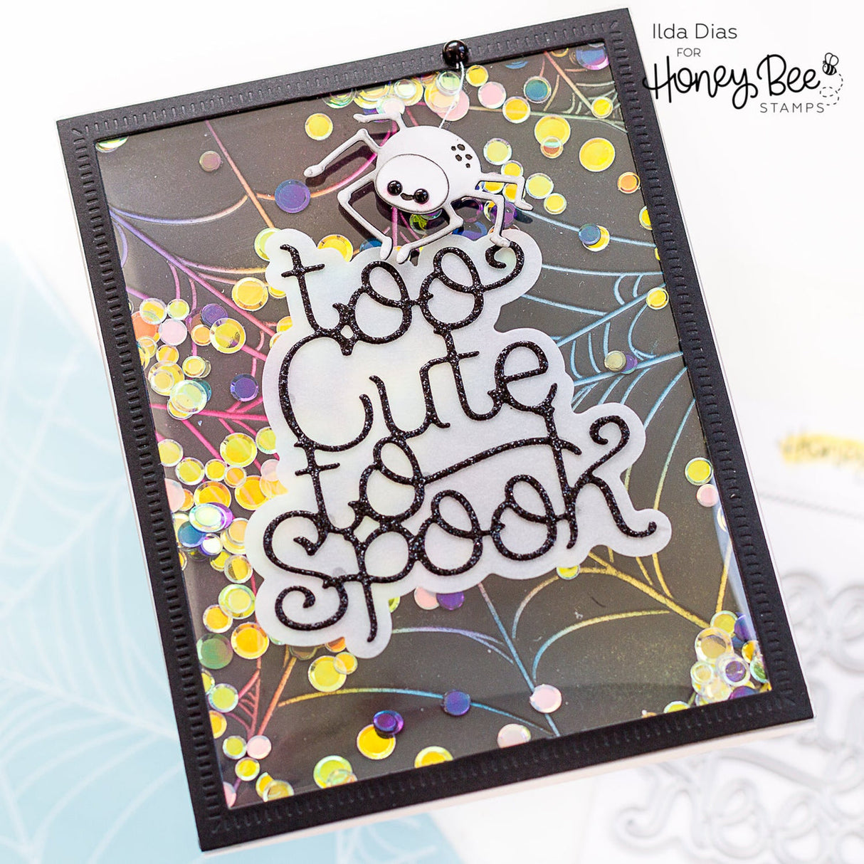 Honey Bee Tangled Web - 3D Embossing Folder