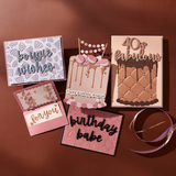 Spellbinders Fabulous Birthday Etched Dies - Bougie Birthday Collection by Nina Boettcher