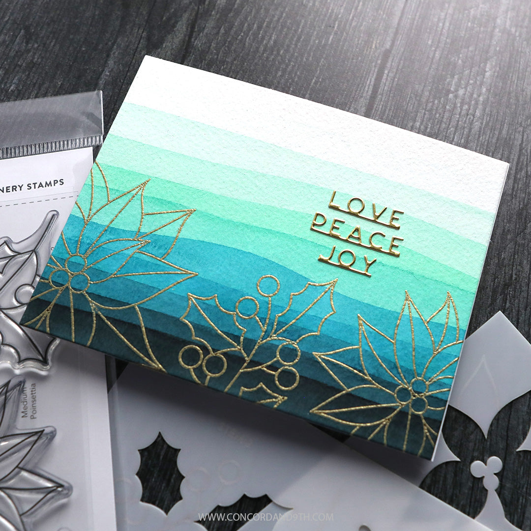 Concord & 9th Winter Greenery Stamp Set (6 x 8)