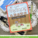 Lawn Fawn i love you mower stamp