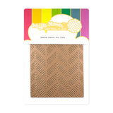 Waffle Flower Doodled Chevron Foil Plate